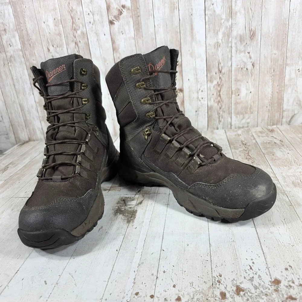 Danner Vital 8 Brown Waterproof Hunting Boots Mens 9.5 EE Wide 41550